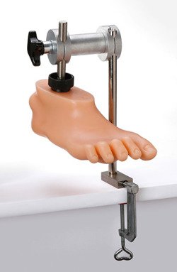 Vise for fastening foot model
