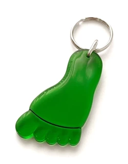 Acrylic key chain in foot shape 1 pc