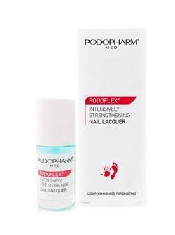 PODOPHARM PODOFLEX® Intensively strengthening nail polish, 9 ml
