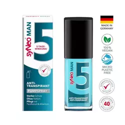 syNeo 5 MAN, VEGAN - 5-day deodorant spray against excessive sweating, 30 ml, 1 pc. 