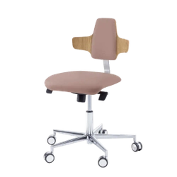 Podologiczne krzesło RUCK STOOL dynamic, napoleon, CPL Dąb, taupe 