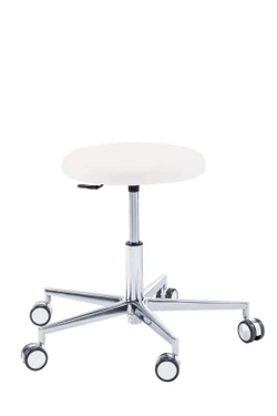 Podologiczny taboret RUCK STOOL round, biały