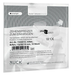 Separator palcowy RUCK® smartgel plug+switch, średni, 10 szt.