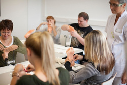 Stopa woskowo-żelowa do manualnych ćwiczeń podologicznych