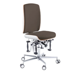 Zdrowotne krzesłoRUCK STOOL Bioswing, CPL Biały, espresso