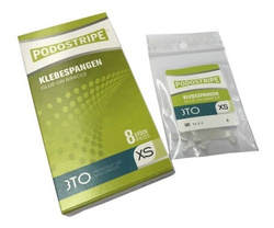 Klamra na wrastające paznokcie, PODOSTRIPE®, rozm XS, 8 szt