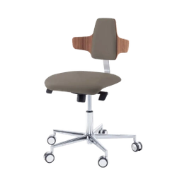 Podologiczne krzesło RUCK STOOL dynamic, napoleon, CPL Orzech, mocca 