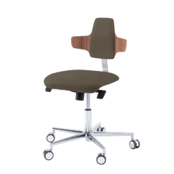 Podologiczne krzesło RUCK STOOL dynamic, napoleon, CPL Orzech, espresso 