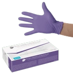 RUCK Nitrile Gloves – powder-free, medical grade, violet, S 100 pc.