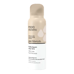 peclavus PODOdiabetic Foot Foam with 15% Urea, 125 ml