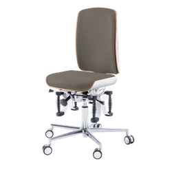 Zdrowotne krzesło RUCK STOOL Bioswing, CPL Biały, mocca