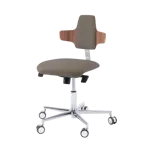 Podologiczne krzesło RUCK STOOL dynamic, napoleon, CPL Orzech, mocca