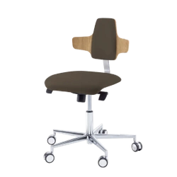 Podologiczne krzesło RUCK STOOL dynamic, napoleon, CPL Dąb, espresso 