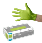 Nitrile gloves - lime green, size S, 100 pcs.