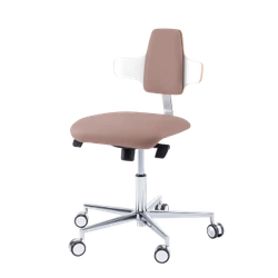 Podologiczne krzesło RUCK STOOL dynamic, napoleon, CPL Biały, taupe 