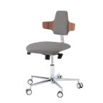 Podologiczne krzesło RUCK STOOL dynamic, napoleon, CPL Orzech, kamienny