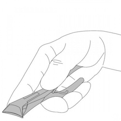 Podologiczne cążki czołowe RUCK®, matowe 14 cm