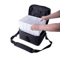 RUCK® torba robocza S z pojemnikami solid Box L na instrumenty, TPU, ciemny granit