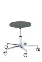 Podologiczny taboret RUCK STOOL round, kamienny, długi podnośnik