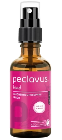 peclavus hand spray do rąk oczyszczająco - pielęgnujący, cytrynowy, 50 ml