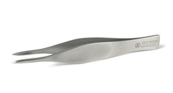 Tweezer, stainless steel, pointed, 9,5 cm.