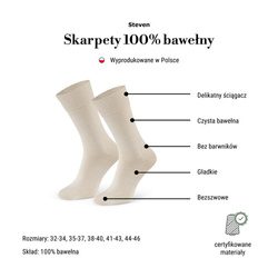 Steven Skarpety bezszwowe 100% bawełna OEKO-TEX – naturalny komfort