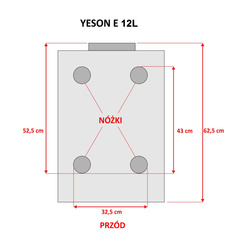 Yeson E Series 12L BLACK LED Medical Autoclave | Class B with Printer
