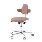 Podologiczne krzesło obrotowe RUCK STOOL dynamic, napoleon, CPL Orzech, taupe