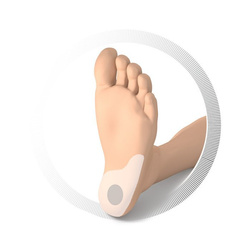 RUCK® - silicone heel wedge with fabric cover, 37-38, 1 pair