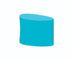 Kliny korekcyjne RUCK® smartgel plug+switch, asymetryczne, turkusowe, małe, strong, 20 szt