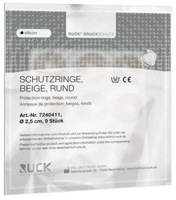 Krążek silikonowy RUCK® silicon, 9 szt  Ø 2,5 cm 