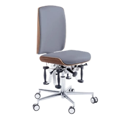 Zdrowotne krzesło RUCK STOOL Bioswing, CPL Orzech, ocean