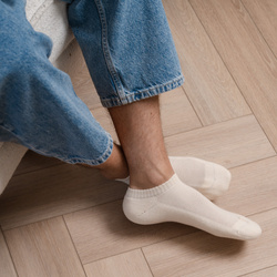 Steven non-binding seamless socks 100% cotton OEKO-TEX ribbed