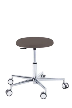 Podologiczny taboret RUCK STOOL round, muskat, długi podnośnik