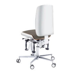 Zdrowotne krzesło RUCK STOOL Bioswing, CPL Biały, mocca