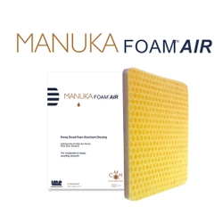 Manuka Foam Air – Sterylny piankowy opatrunek z medycznym miodem Manuka 10x10 cm