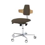 Podologiczne krzesło RUCK STOOL dynamic, napoleon, CPL Dąb, espresso