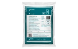 Protective medical apron made of non-woven fabric, blue, size L, elastic band, 10 pcs.