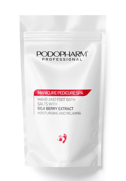 PODOPHARM hand and foot bath salts with goji berry extract, 1400 g 