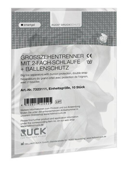 Ochrona Hallux Valgus + separator palucha RUCK® smartgel, 10 szt.