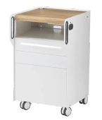 Podologiczna szafka RUCK® ROOM move S z światłem LED, CPL dąb