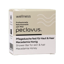 peclavus wellness Kostka do mycia ciała i włosów Macadamia i Miód 30 g