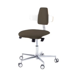 Podologiczne krzesło RUCK STOOL dynamic, napoleon, CPL Biały, espresso 