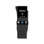 Steven graphite socks 100% cotton Sanitized non binding seamless