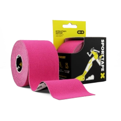 SPORTTAPE Extra Sticky Kinesiology Tape 5 cm x 5 m różowy