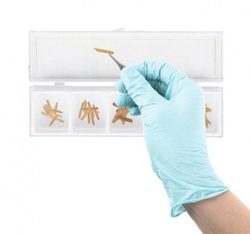 Złote klamry ortonyksyjne zestaw RUCK® GOLDSTADT professional złota klamra połówka 0,10mm, 50szt