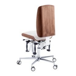 Zdrowotne krzesło  RUCK STOOL Bioswing, CPL Orzech, biały