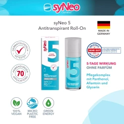 5 dniowy antyperspirant roll-on syNeo 5 UNISEX, VEGAN, 50 ml, 1 szt.