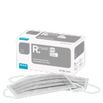 RUCK maseczka medyczna 4-warstwowa jednorazowa - filtracja 98%, maska ochronna szara, 50 szt.