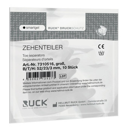 Separator między palce RUCK® smartgel, 10 szt. rozm. duży 52/23/3 mm
